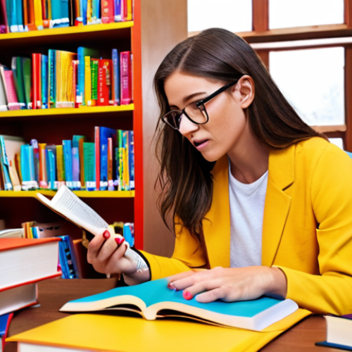 Home 17 **
A passionate learning coach, surrounded by books and digital learning tools, guiding a student through personalized study strategies. The scene should convey empowerment, with bright colors and a modern, encouraging environment.
**