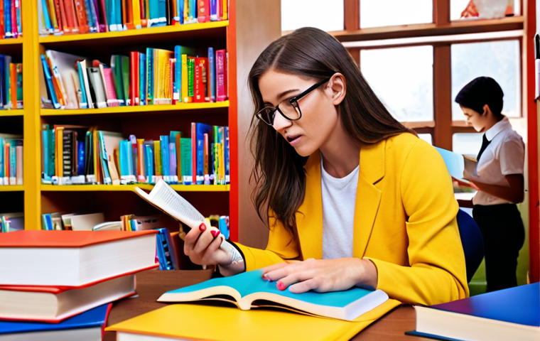 **
A passionate learning coach, surrounded by books and digital learning tools, guiding a student through personalized study strategies. The scene should convey empowerment, with bright colors and a modern, encouraging environment.
**