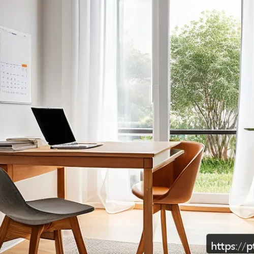 자기주도학습코치의 자가진단 체크리스트 - A bright, clean, and organized study room designed for a Portuguese-speaking student, featuring a sp...